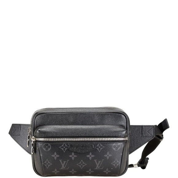 LOUIS VUITTON Black Monogram Leather Fanny Pack - Picture 1 of 8